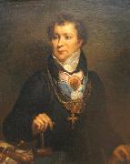 Antoni Brodowski Portrait of Ludwik Osieski oil